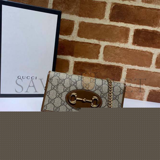 G*u*i horsebit 1955 wallet with chain 621892 (21*19*2.5cm)